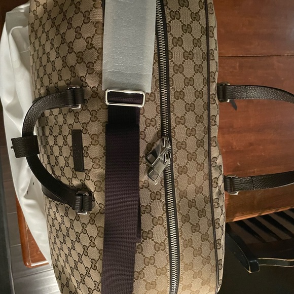Gucci Duffle Gg Monogram Luggage Multicolor Canvas Weekend/Travel Bag - Picture 7 of 8